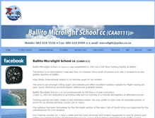 Tablet Screenshot of microlights.co.za